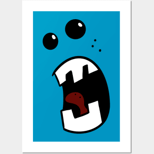 Funny Shouting Face Posters and Art